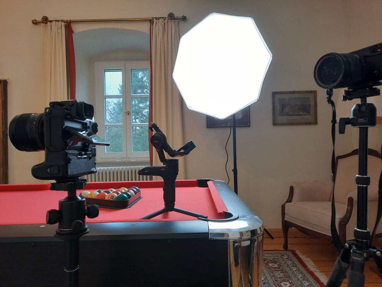 Billardzimmer im Herrensalon